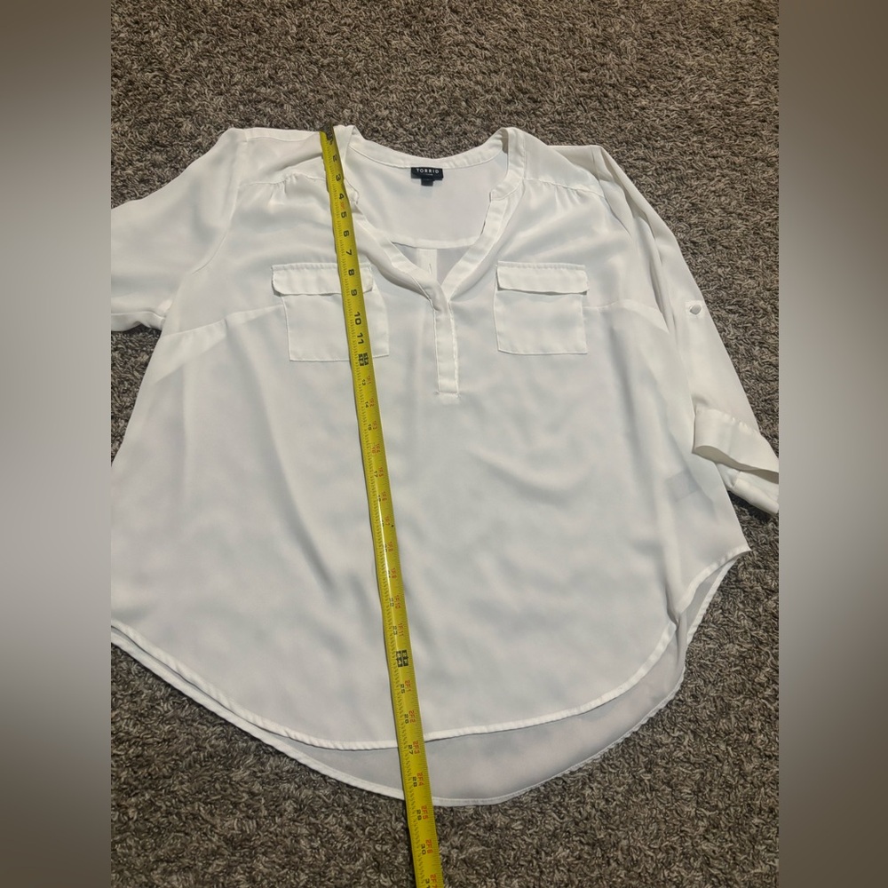 Torrid White Blouse - Picture 5 of 8